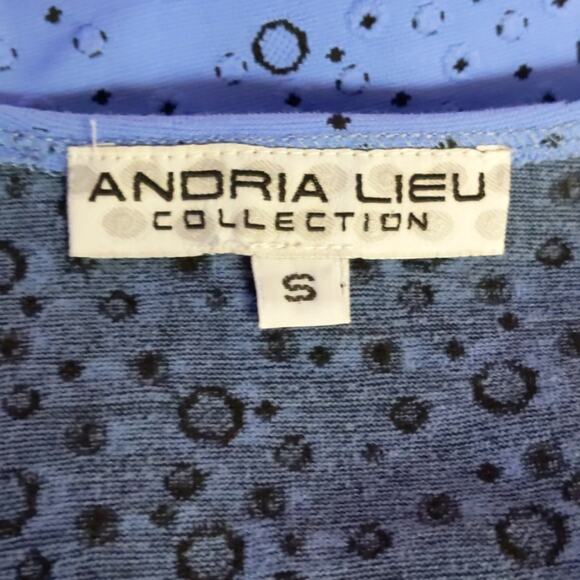 Andria Lieu Textured Knit Wrap Top S - Picture 7 of 8